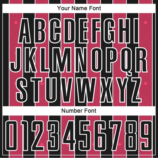 Jersey Neon Sublimation Custom Sports Pinstripe Line Soccer Uniform Black Pink-White Jersey Neon Sublimation Custom Sports Pinstripe Line Soccer Uniform Black Pink-White