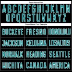 Black Sublimation Uniform Jersey Teal-White Soccer Fashion Split Custom Black Sublimation Uniform Jersey Teal-White Soccer Fashion Split Custom