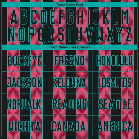 Pinstripe Line Jersey Pink-Aqua Custom Soccer Neon Black Sports Sublimation Uniform Pinstripe Line Jersey Pink-Aqua Custom Soccer Neon Black Sports Sublimation Uniform