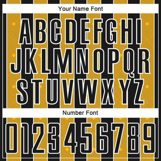 Uniform Sublimation Black Line Soccer Sports Custom Pinstripe Gold-White Jersey Uniform Sublimation Black Line Soccer Sports Custom Pinstripe Gold-White Jersey