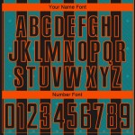 Teal-Orange Soccer Jersey Custom Black Pinstripe Sublimation Uniform Sports Line Teal-Orange Soccer Jersey Custom Black Pinstripe Sublimation Uniform Sports Line