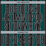 Line Black Sublimation Sports Jersey Soccer Green-Gray Pinstripe Uniform Midnight Custom Line Black Sublimation Sports Jersey Soccer Green-Gray Pinstripe Uniform Midnight Custom