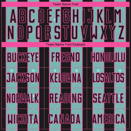 Ice Pinstripe Soccer Jersey Black Sports Sublimation Uniform Line Blue-Pink Custom Ice Pinstripe Soccer Jersey Black Sports Sublimation Uniform Line Blue-Pink Custom