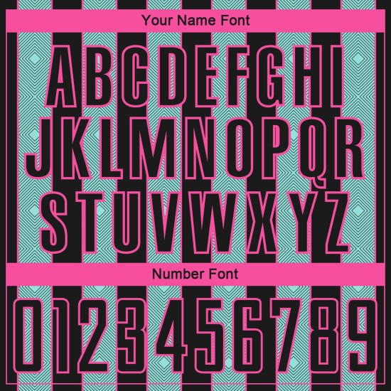 Ice Pinstripe Soccer Jersey Black Sports Sublimation Uniform Line Blue-Pink Custom Ice Pinstripe Soccer Jersey Black Sports Sublimation Uniform Line Blue-Pink Custom