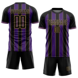 Line Sublimation Pinstripe Gold Custom Sports Soccer Jersey Purple-Old Black Uniform Line Sublimation Pinstripe Gold Custom Sports Soccer Jersey Purple-Old Black Uniform