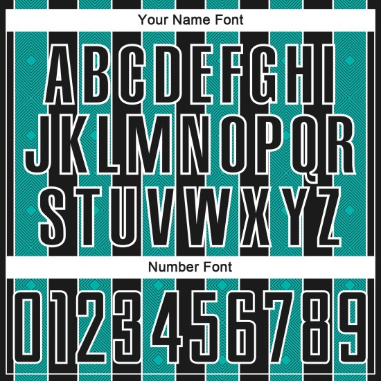 Jersey Soccer Pinstripe Aqua-White Black Sports Custom Sublimation Line Uniform Jersey Soccer Pinstripe Aqua-White Black Sports Custom Sublimation Line Uniform