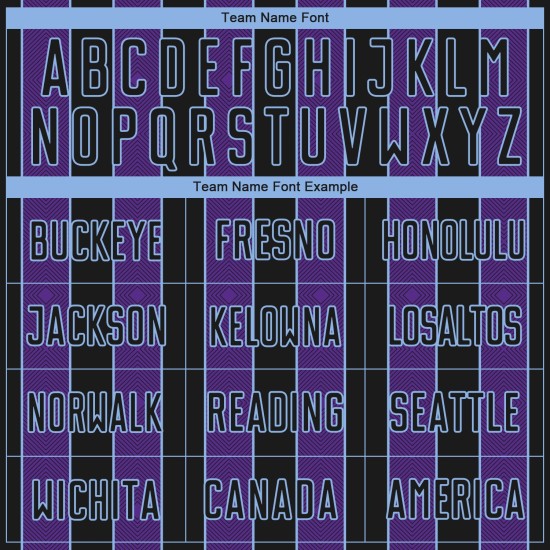 Sublimation Sports Jersey Soccer Uniform Pinstripe Blue Line Purple-Light Custom Black Sublimation Sports Jersey Soccer Uniform Pinstripe Blue Line Purple-Light Custom Black