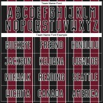 Line Uniform Sports Pinstripe Jersey Custom Soccer Crimson-White Sublimation Black Line Uniform Sports Pinstripe Jersey Custom Soccer Crimson-White Sublimation Black