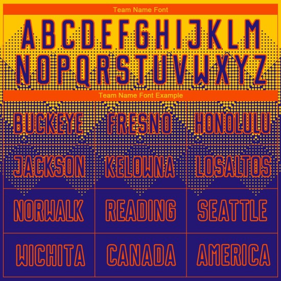 Purple-Orange Custom Sublimation Dark Gold Soccer Uniform Jersey Purple-Orange Custom Sublimation Dark Gold Soccer Uniform Jersey