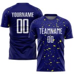 Custom Sublimation Navy Uniform Jersey Soccer White-Gold Custom Sublimation Navy Uniform Jersey Soccer White-Gold
