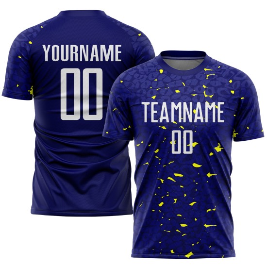 Custom Sublimation Navy Uniform Jersey Soccer White-Gold Custom Sublimation Navy Uniform Jersey Soccer White-Gold