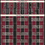 Pinstripe Uniform Crimson-Cream Line Black Sports Jersey Soccer Sublimation Custom Pinstripe Uniform Crimson-Cream Line Black Sports Jersey Soccer Sublimation Custom