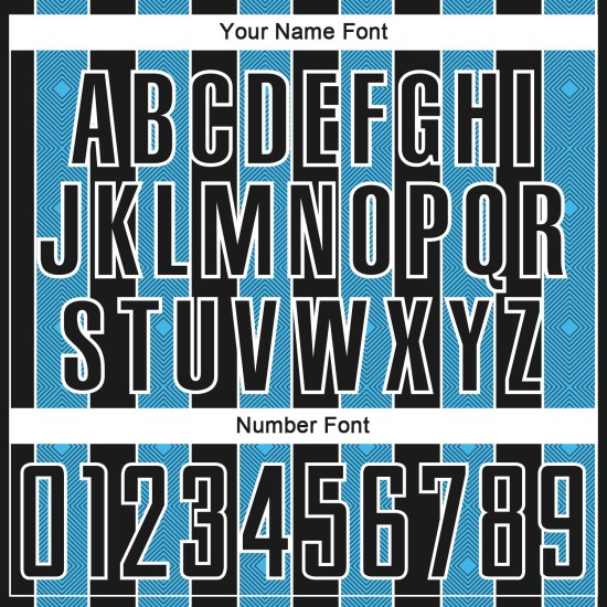 Line Uniform Black Sports Sky Blue-White Pinstripe Jersey Sublimation Soccer Custom Line Uniform Black Sports Sky Blue-White Pinstripe Jersey Sublimation Soccer Custom