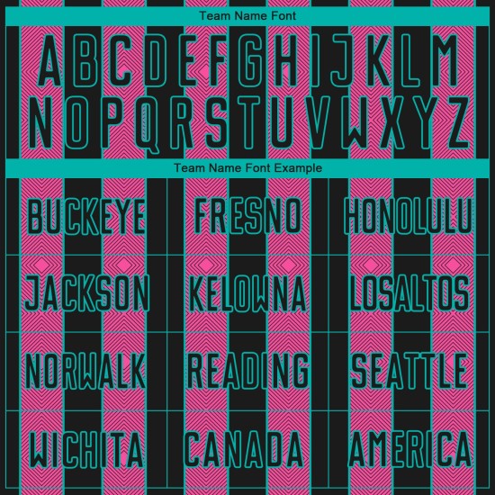 Uniform Jersey Pinstripe Line Sports Pink-Aqua Black Soccer Custom Sublimation Uniform Jersey Pinstripe Line Sports Pink-Aqua Black Soccer Custom Sublimation