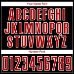 Custom Jersey Uniform Soccer Pinstripe Red-White Black Sublimation Custom Jersey Uniform Soccer Pinstripe Red-White Black Sublimation