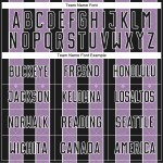 Line Pinstripe Jersey Purple-White Light Black Sports Soccer Sublimation Uniform Custom Line Pinstripe Jersey Purple-White Light Black Sports Soccer Sublimation Uniform Custom