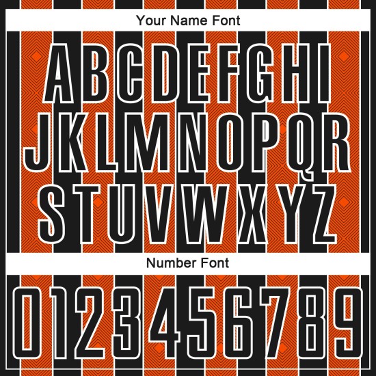 Uniform Soccer Pinstripe Jersey Orange-White Custom Line Black Sports Sublimation Uniform Soccer Pinstripe Jersey Orange-White Custom Line Black Sports Sublimation